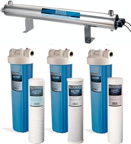 Bluonics 110W UV + Sediment + Carbon Whole House System Whole House Water Filter