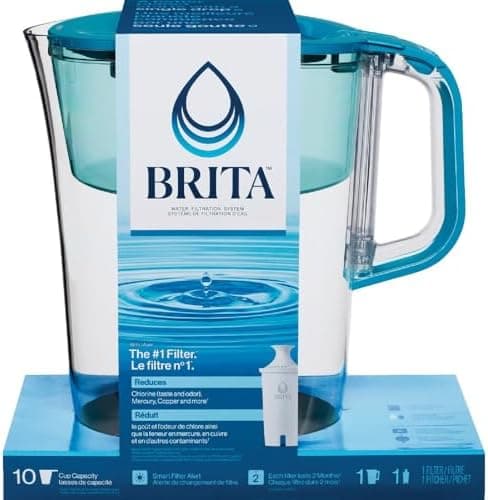 Brita Tahoe 10-Cup Water Filter Pitcher (Elite Filter) Water Filter Pitcher